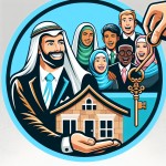 یک لوگو برام بساز برای املاک پادشاه که توی لوگو یک پادشاه درحال هدیه دادن خونه با یک کلید به مردم هست