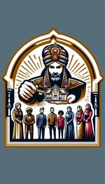 یک لوگو برام بساز برای املاک پادشاه که توی لوگو یک پادشاه درحال هدیه دادن خونه با یک کلید به مردم هست