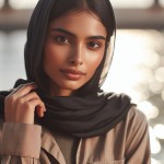 خانم با چادر مشکی