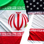 پرچم ایران به صورت سیلی بر آمریکا
