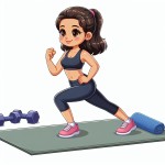عکس از دختر در حال ورزش