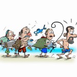 ذهب الصیادون الی البحر لصید الاسماک