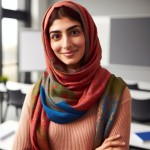 یک تصویر از معلم خانم با حجاب مهربون بذه