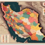 نقشه ایران با تفکیک استان ها