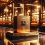 Create a hyper-realistic and cinematic image of a luxury saffron gift box displayed inside an elegant glass showcase.
The gift box image provided by the user must be used exactly as it is, without any edits or alterations, maintaining full color accuracy and fine details.
Use warm, golden lighting with soft reflections on the glass to evoke a sense of luxury, depth, and authenticity.
Capture the scene from a close-up perspective, with a shallow depth of field and a rich, elegant background sugge