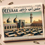 واسم یه روزنامه دیواری در حد بچه کلاس پنجمی، با موضوع مسجد قبا  به زبان فارسی بساز. زیاد متن هاش طولانی نباشه تا از روش بنویسم و درستش کنم