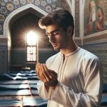 نماز خواندن دانش آموز ایرانی