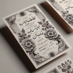 در دعوتنامه  اولی عبارت های ناخوانا را حذف کن و دعوتنامه را به زبان فارسی و انگلیسی تنظیم کن و  به زمان نمایشگاه که از ۲ تا ۴ دسامبر است و محل آن که کابل افغانستان است اشاره کن