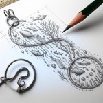 طراحی یک زیور مینیمال با الهام از تغییرات اقلیمی و آسیب هایش به اکوسیستم آبی