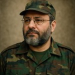 شهید عماد مغنیه  حاج رضوان در لباس چریکی