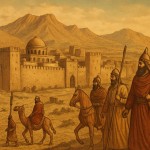 تصویر مملکت ماد ها در ایران باستان  در حالت نوستالژی
