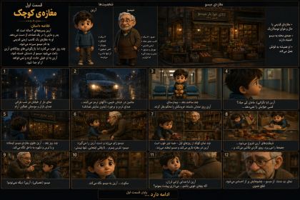 این تصویر شامل شات های متفاوتی هست. من یک داستان رو که در ادامه برات میفرستم میخوام شات های جداگانه درست کنی که در اینستاگرام به صورت ویدئو درست کنم — قبل از ویرایش