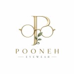 A luxurious, minimalist logo for “Pooneh Eyewear”, featuring a custom monogram of the letter ‘P’ seamlessly integrated with minimalist optical frames and a subtle organic hint of the Pooneh (pennyroyal) leaf. Layered geometric simplicity, balanced symmetry, clean vector style, premium typography, elegant and sophisticated corporate identity, pure white background --v 6.0